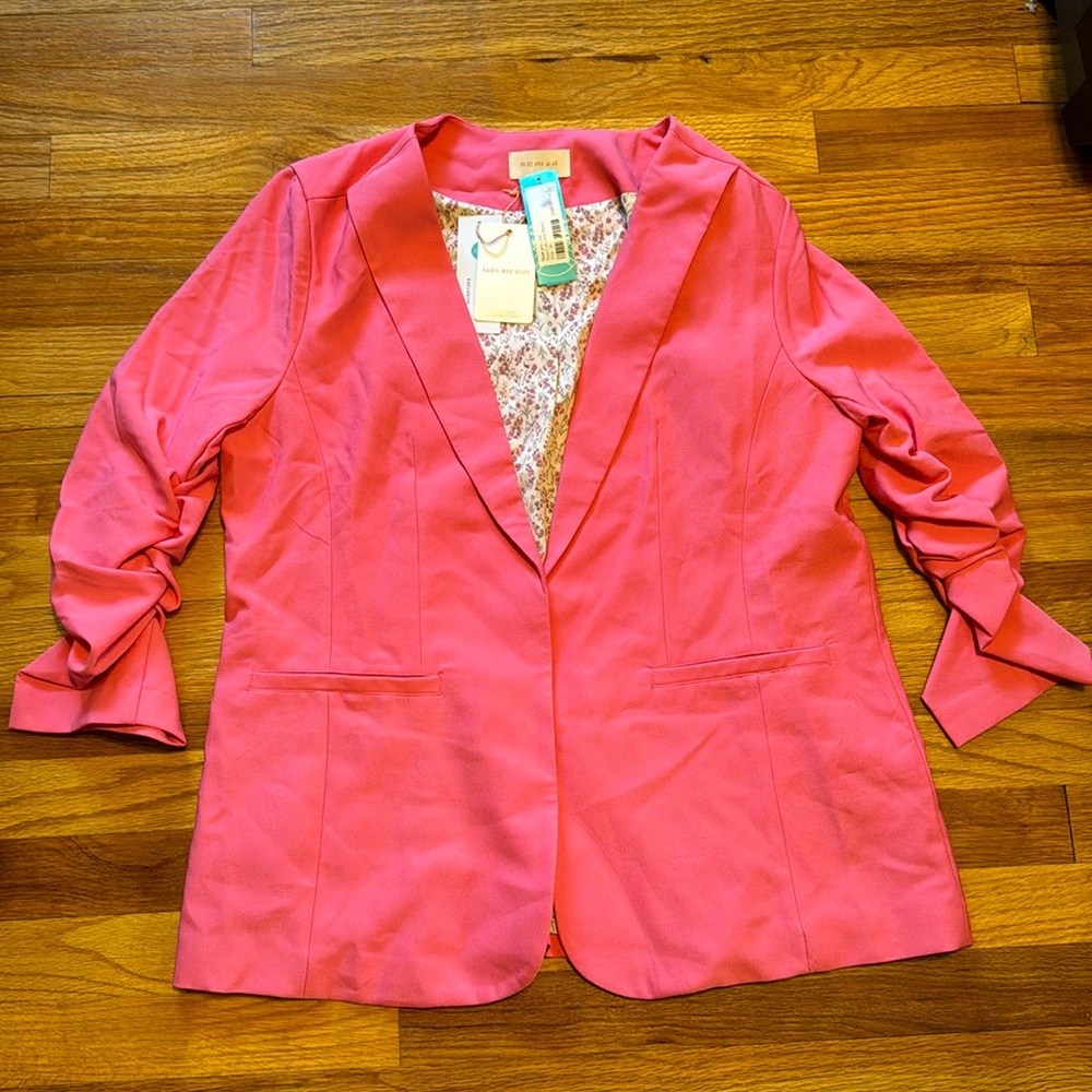 NWT Skies are Blue Pink Blazer